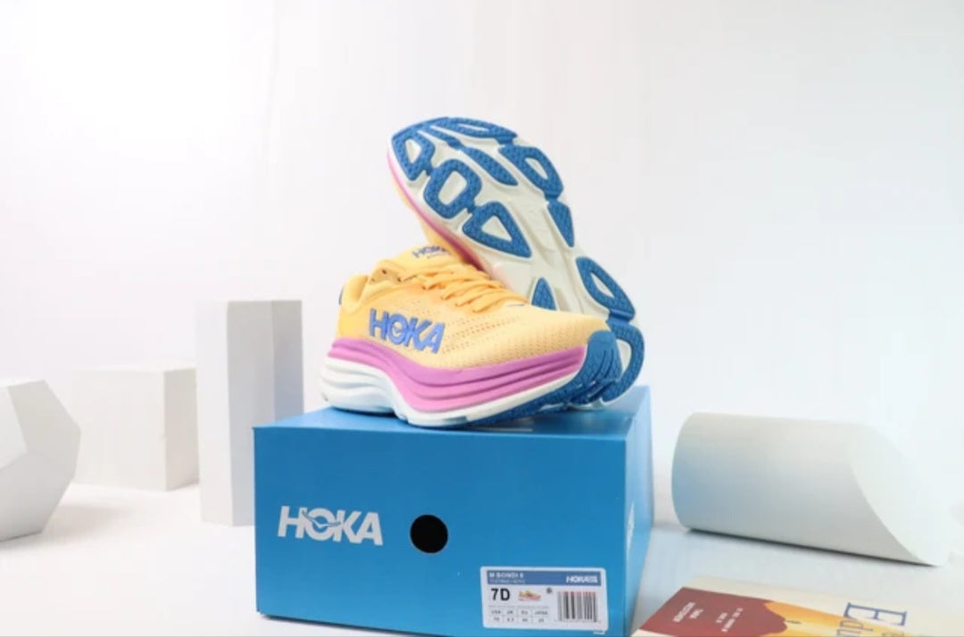 נעלי Bondi 8 Hoka מציעות את אחת מחוויות הריצה הרכות, היציבות והנוחות ביותר בעולם.